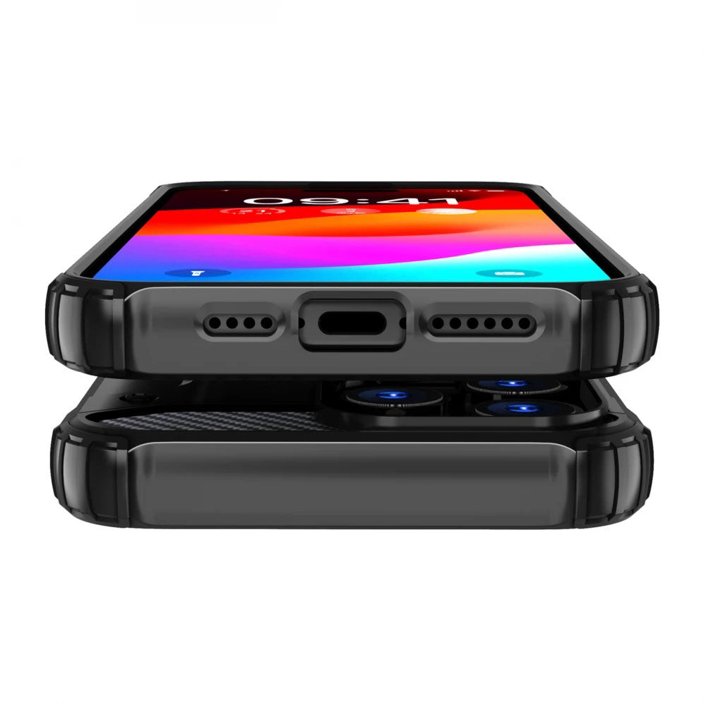 Ovitek za Xiaomi Poco X7 / Note 14 Pro 5G, Techsuit, Hybrid Armor, Črn