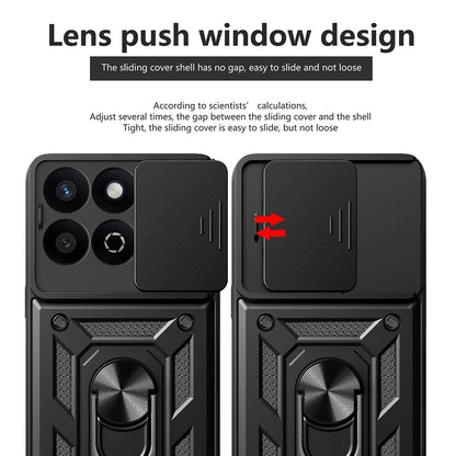 Ovitek za Xiaomi Poco X7 Pro, Techsuit, CamShield, Črn