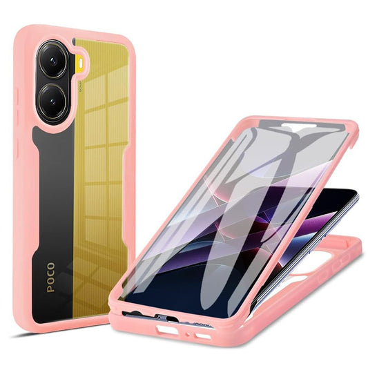 Ovitek za Xiaomi Poco X7 Pro, Techsuit, ColorVerse 360, roza