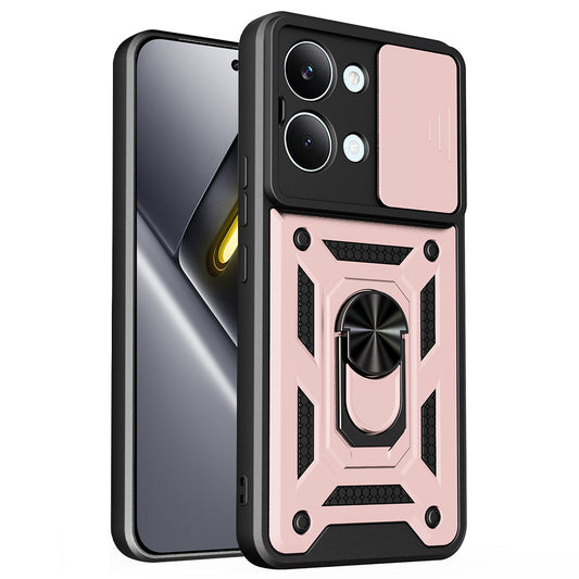 Ovitek za Xiaomi Poco X8 Pro Max, Techsuit, CamShield, rožnato zlata