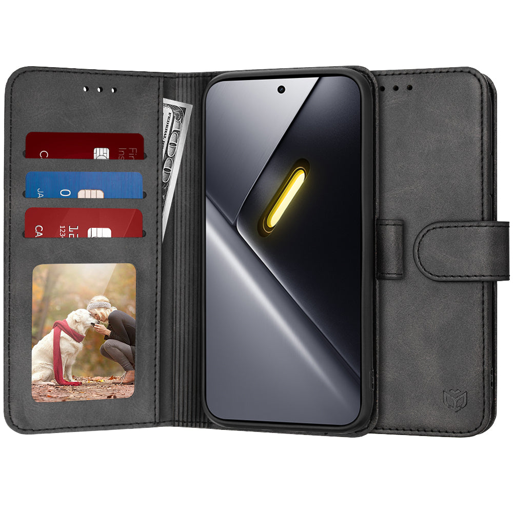 Ovitek za Xiaomi Poco X8 Pro Max, Techsuit, Diary Book, Črn