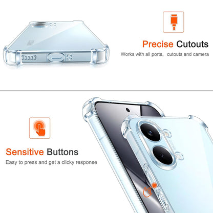 Ovitek za Xiaomi Poco X8 Pro Max, Techsuit, Shockproof Clear, Prozoren