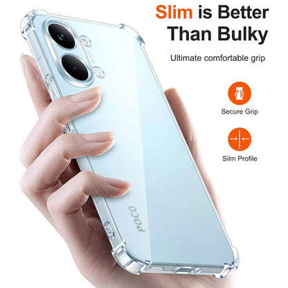 Ovitek za Xiaomi Poco X8 Pro Max, Techsuit, Shockproof Clear, Prozoren