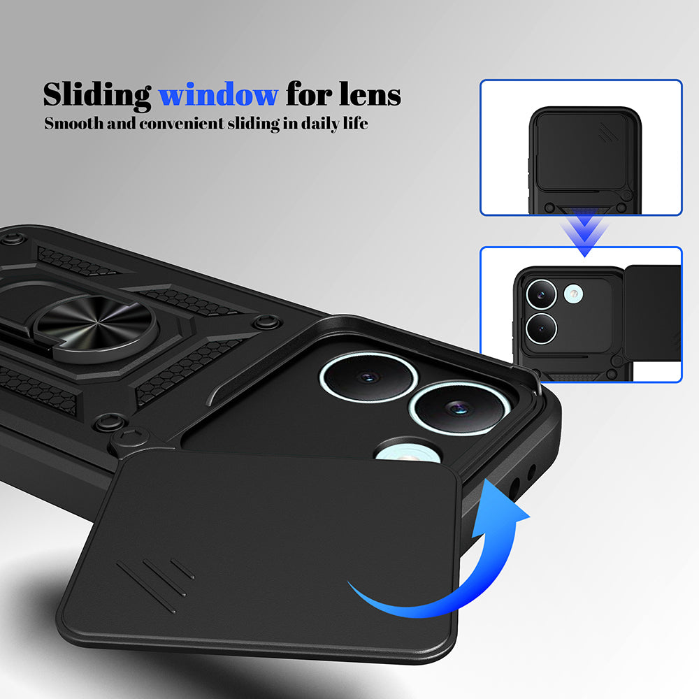 Ovitek za Xiaomi Poco X8 Pro, Techsuit, CamShield, Črn