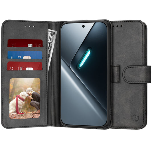 Ovitek za Xiaomi Poco X8 Pro, Techsuit, Diary Book, Črn