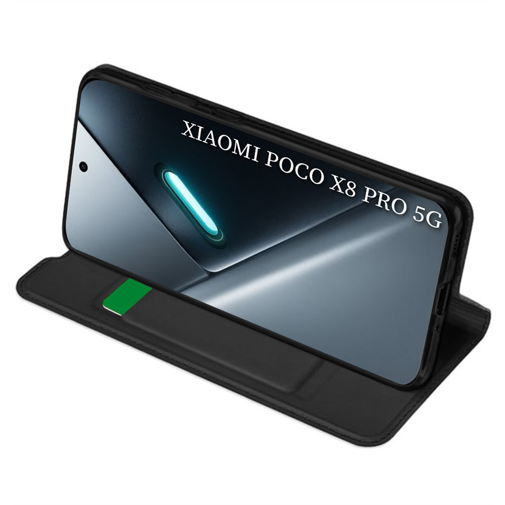 Ovitek za Xiaomi Poco X8 Pro, Techsuit, Magskin Book, črn