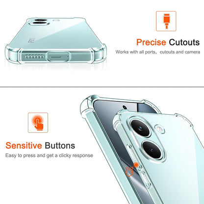 Ovitek za Xiaomi Poco X8 Pro, Techsuit, Shockproof Clear, Prozoren