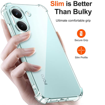 Ovitek za Xiaomi Poco X8 Pro, Techsuit, Shockproof Clear, Prozoren