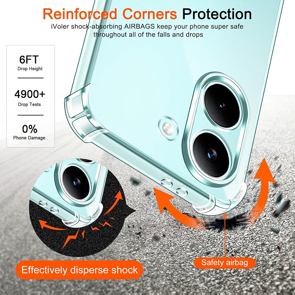 Ovitek za Xiaomi Poco X8 Pro, Techsuit, Shockproof Clear, Prozoren