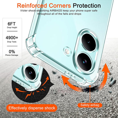 Ovitek za Xiaomi Poco X8 Pro, Techsuit, Shockproof Clear, Prozoren