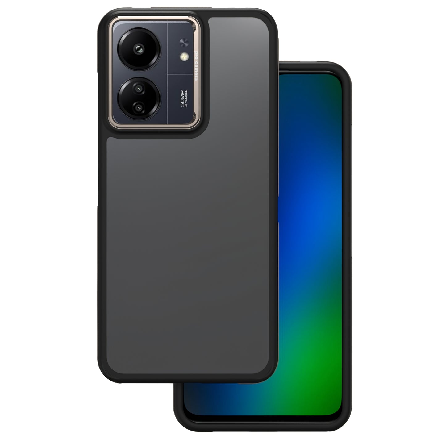 Ovitek za Xiaomi Poco M6 / Redmi 13C 5G, OEM, Crystal Black, Siva
