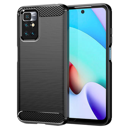 Ovitek za Xiaomi Redmi 10 2022 / 10 (2021), Techsuit, Karbon, Črn