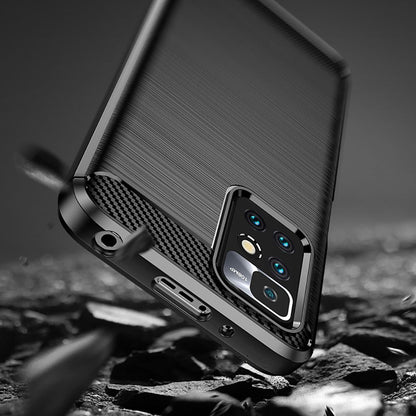 Ovitek za Xiaomi Redmi 10 2022 / 10 (2021), Techsuit, Karbon, Črn
