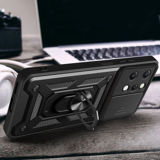 Ovitek za Xiaomi Redmi 12 5G / 12, Techsuit, CamShield, Črn