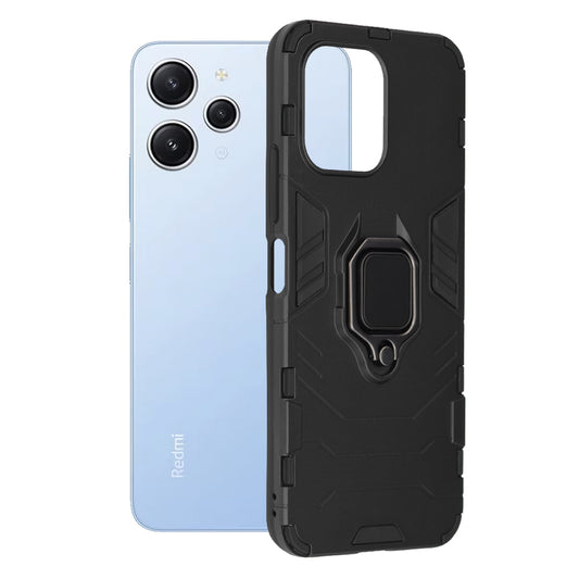 Ovitek za Xiaomi Redmi 12 5G / 12, Techsuit, Shield, Črn