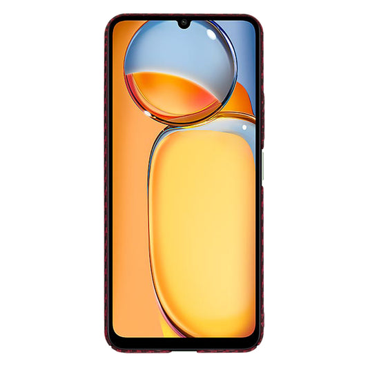Ovitek za Xiaomi Redmi 13C 5G / 13C / Poco C65, Techsuit, Carbonite FiberShell, Rdeč