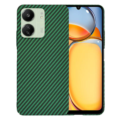 Ovitek za Xiaomi Redmi 13C 5G / 13C / Poco C65, Techsuit, Carbonite FiberShell, Zelen