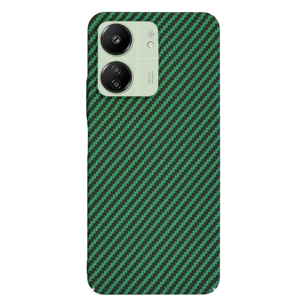 Ovitek za Xiaomi Redmi 13C 5G / 13C / Poco C65, Techsuit, Carbonite FiberShell, Zelen