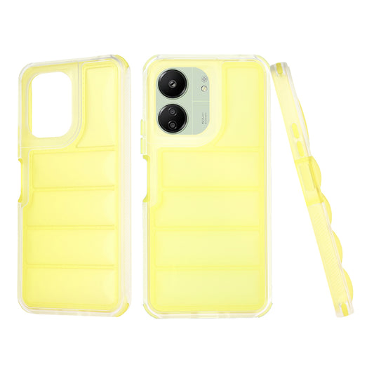 Ovitek za Xiaomi Redmi 13C 5G / 13C / Poco C65, Techsuit, Wave Shield, rumen