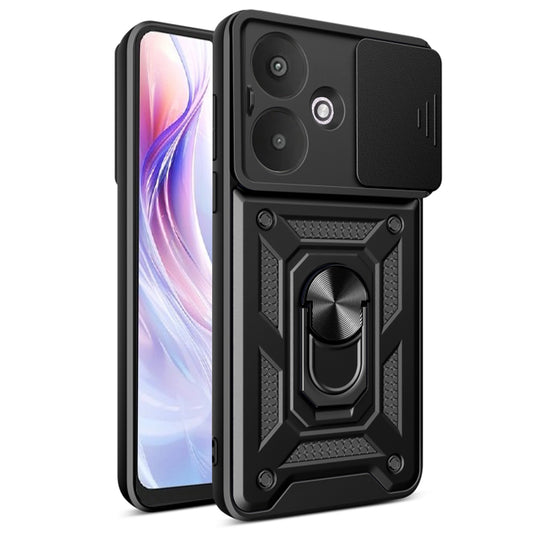 Ovitek za Xiaomi Redmi 13C 5G, Techsuit, CamShield, Črn