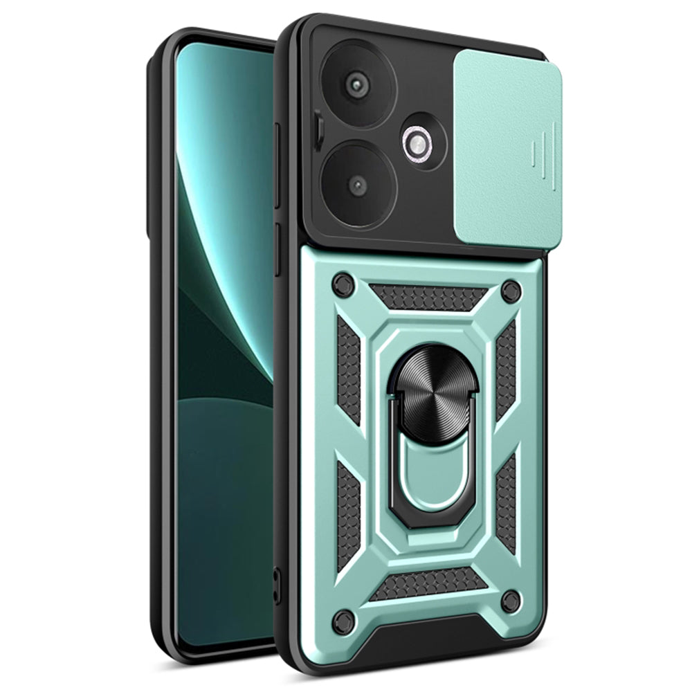 Ovitek za Xiaomi Redmi 13C 5G, Techsuit, CamShield, Zelen