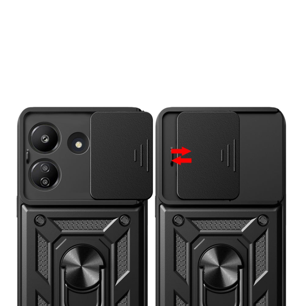Ovitek za Xiaomi Redmi 13C 5G, Techsuit, CamShield, Zelen
