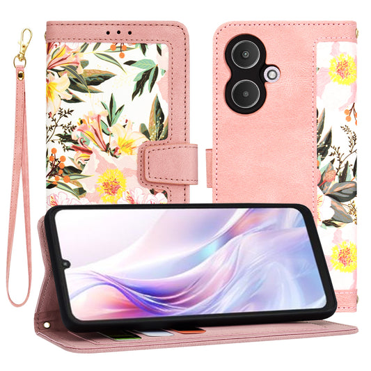 Ovitek za Xiaomi Redmi 13C 5G, Techsuit, FlipCraft, roza