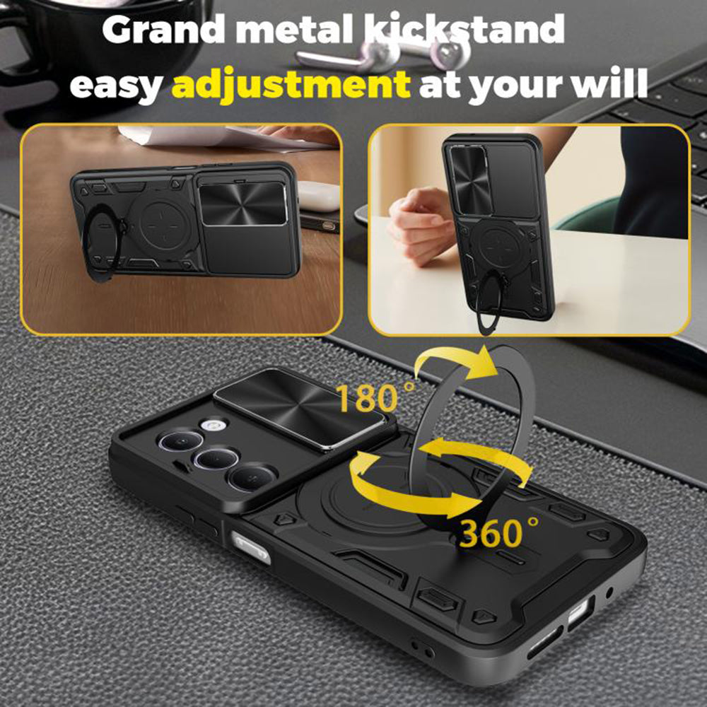 Ovitek za Xiaomi Redmi 15 5G / 15 4G, Techsuit, CamGuard Pro, Vijolična