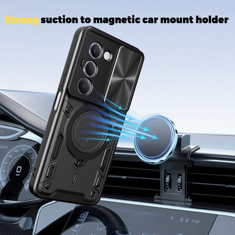 Ovitek za Xiaomi Redmi 15 5G / 15 4G, Techsuit, CamGuard Pro, Vijolična