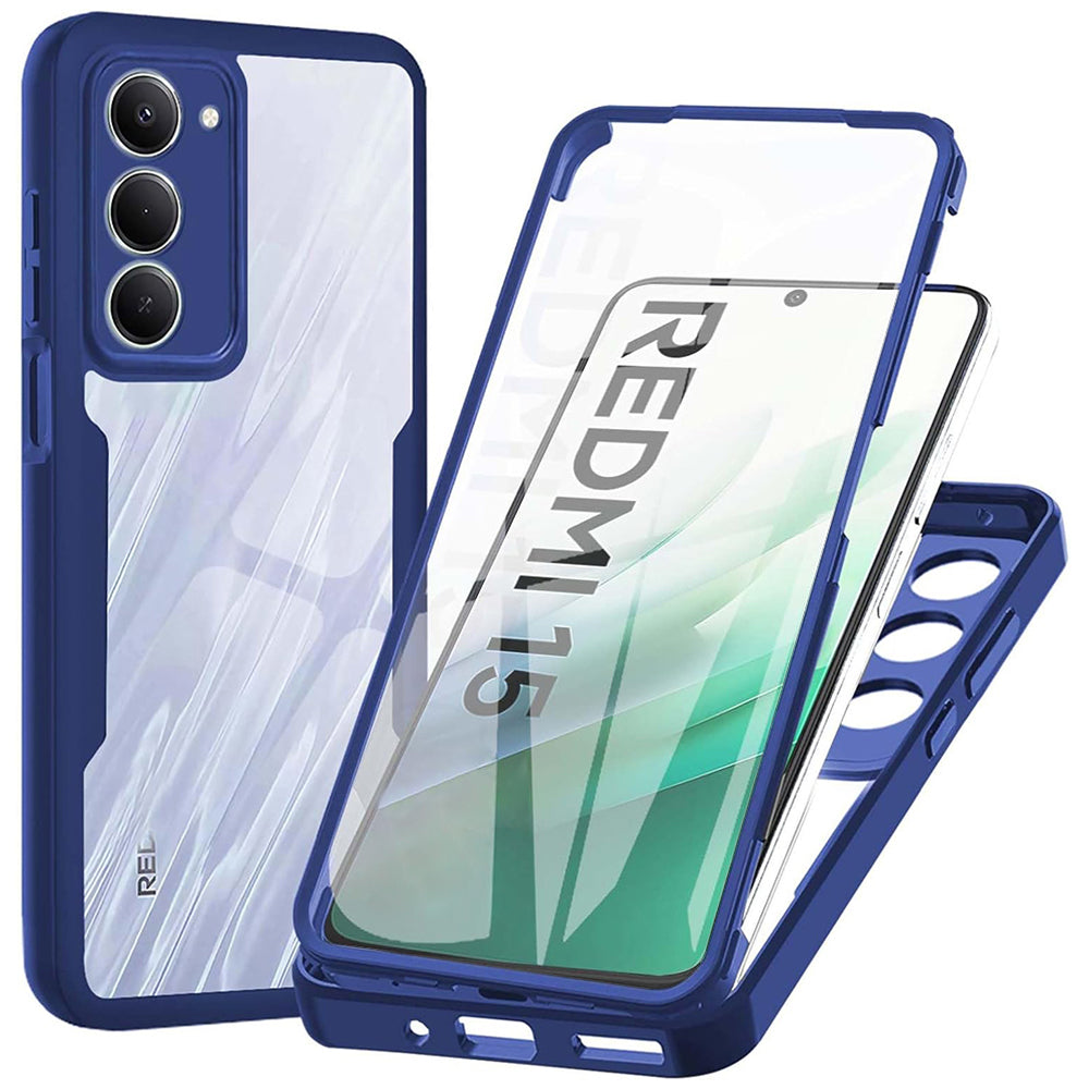 Ovitek za Xiaomi Redmi 15 5G / 15 4G, Techsuit, ColorVerse 360, Modra
