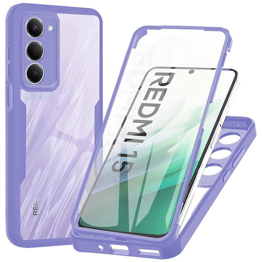 Ovitek za Xiaomi Redmi 15 5G / 15 4G, Techsuit, ColorVerse 360, Vijolična