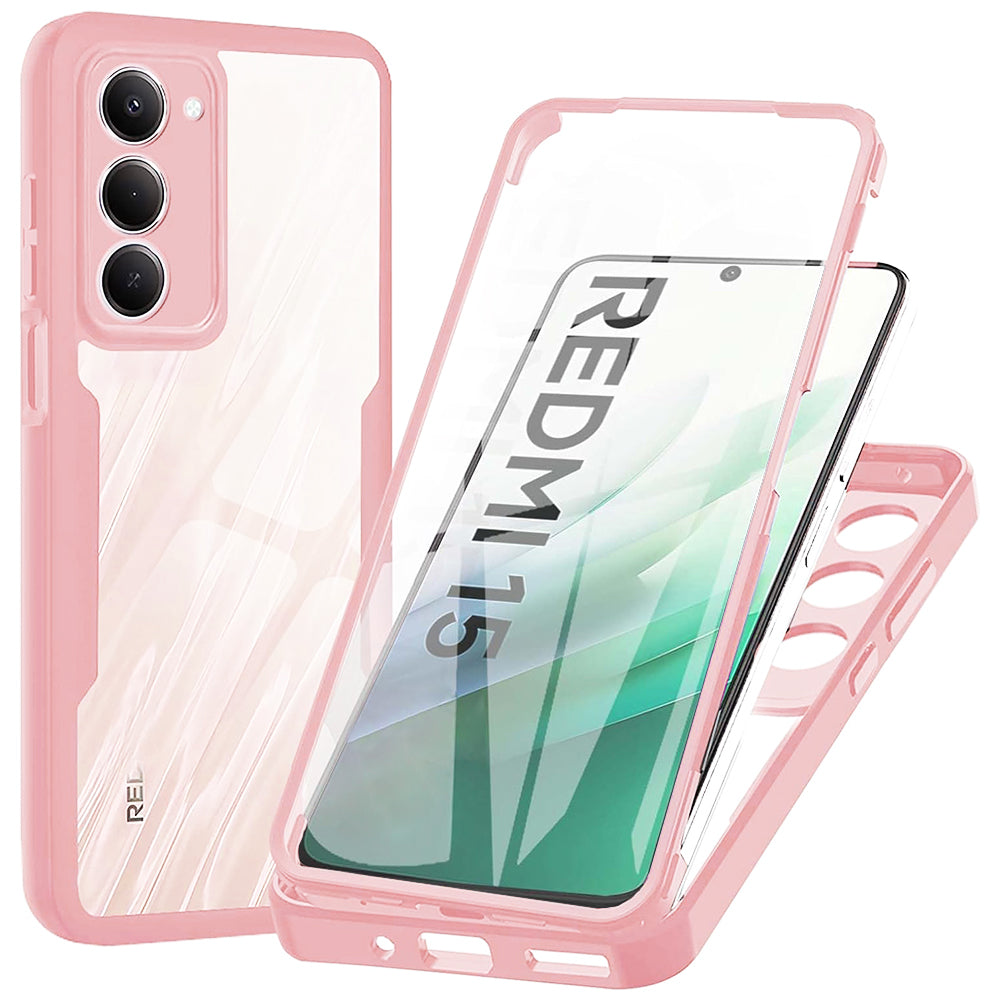 Ovitek za Xiaomi Redmi 15 5G / 15 4G, Techsuit, ColorVerse 360, Roza