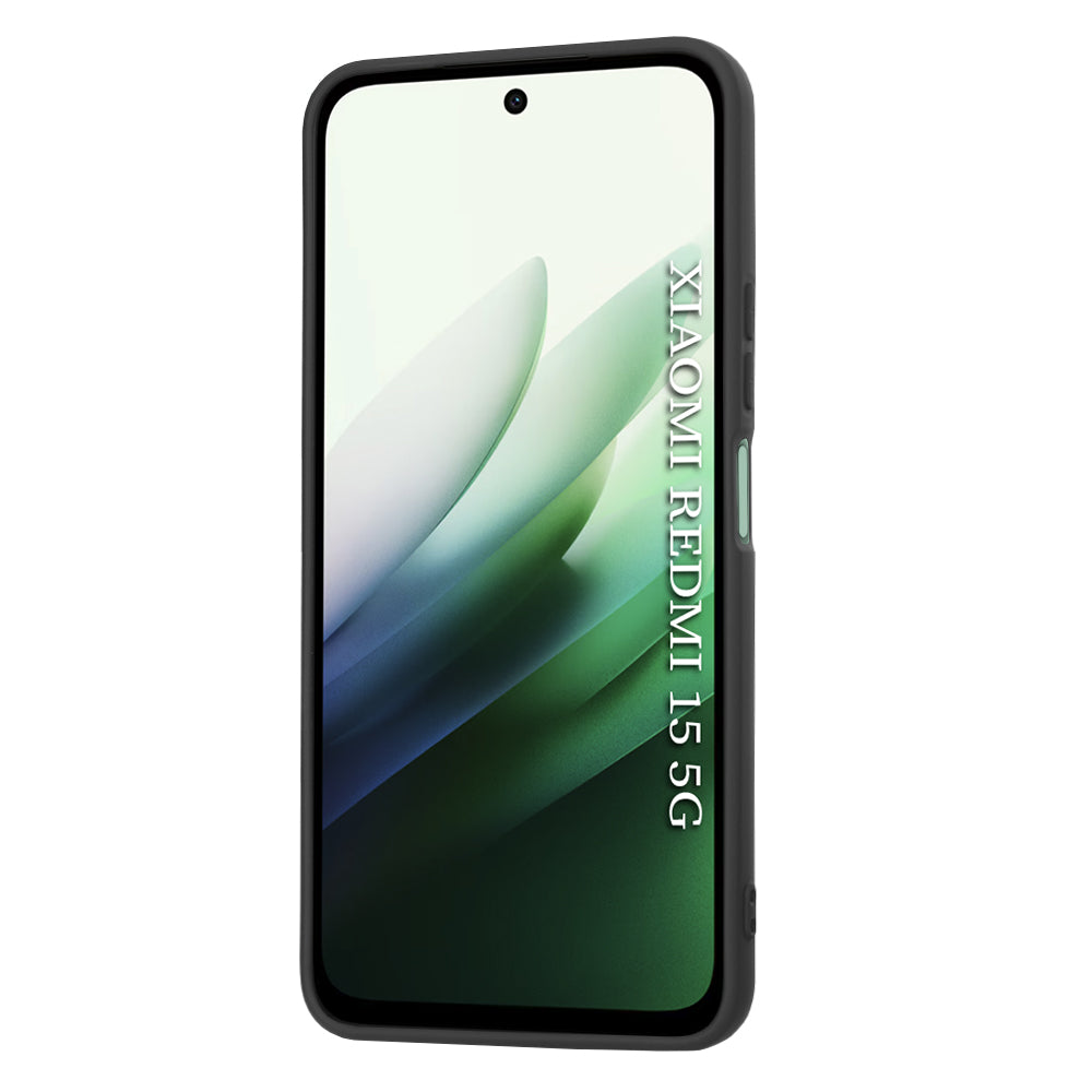 Ovitek za Xiaomi Redmi 15 5G / 15 4G, Techsuit, SoftFlex, Črn
