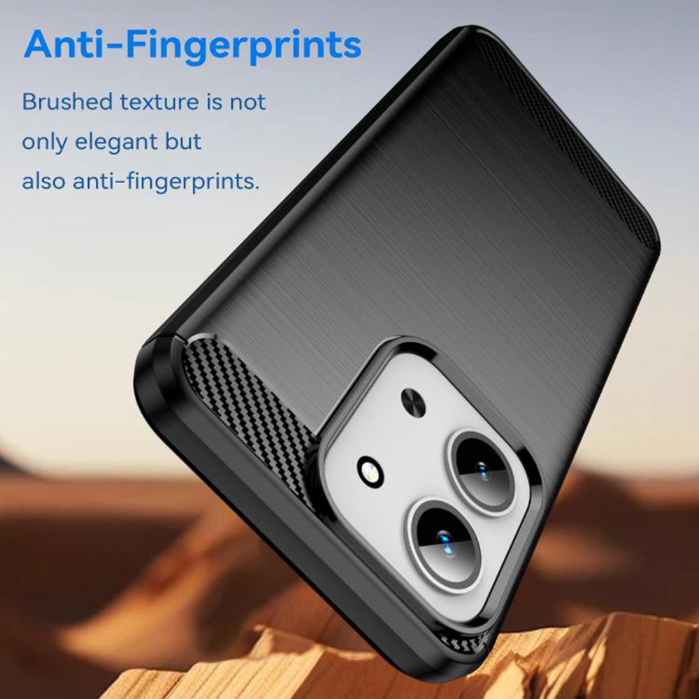 Case for Xiaomi Redmi 15C 5G / 15C 4G, Techsuit, Carbon, Black