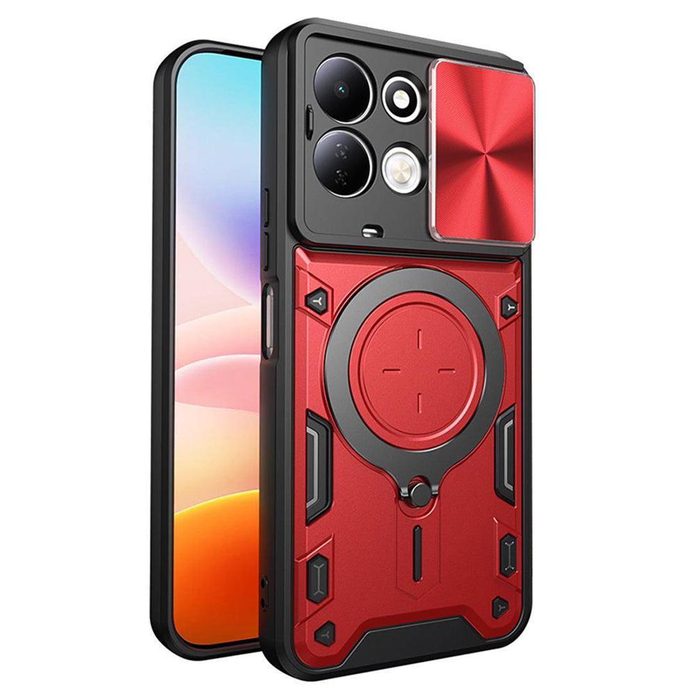Ovitek za Xiaomi Redmi 17 5G / 17 4G, Techsuit, CamGuard Pro, rdeč