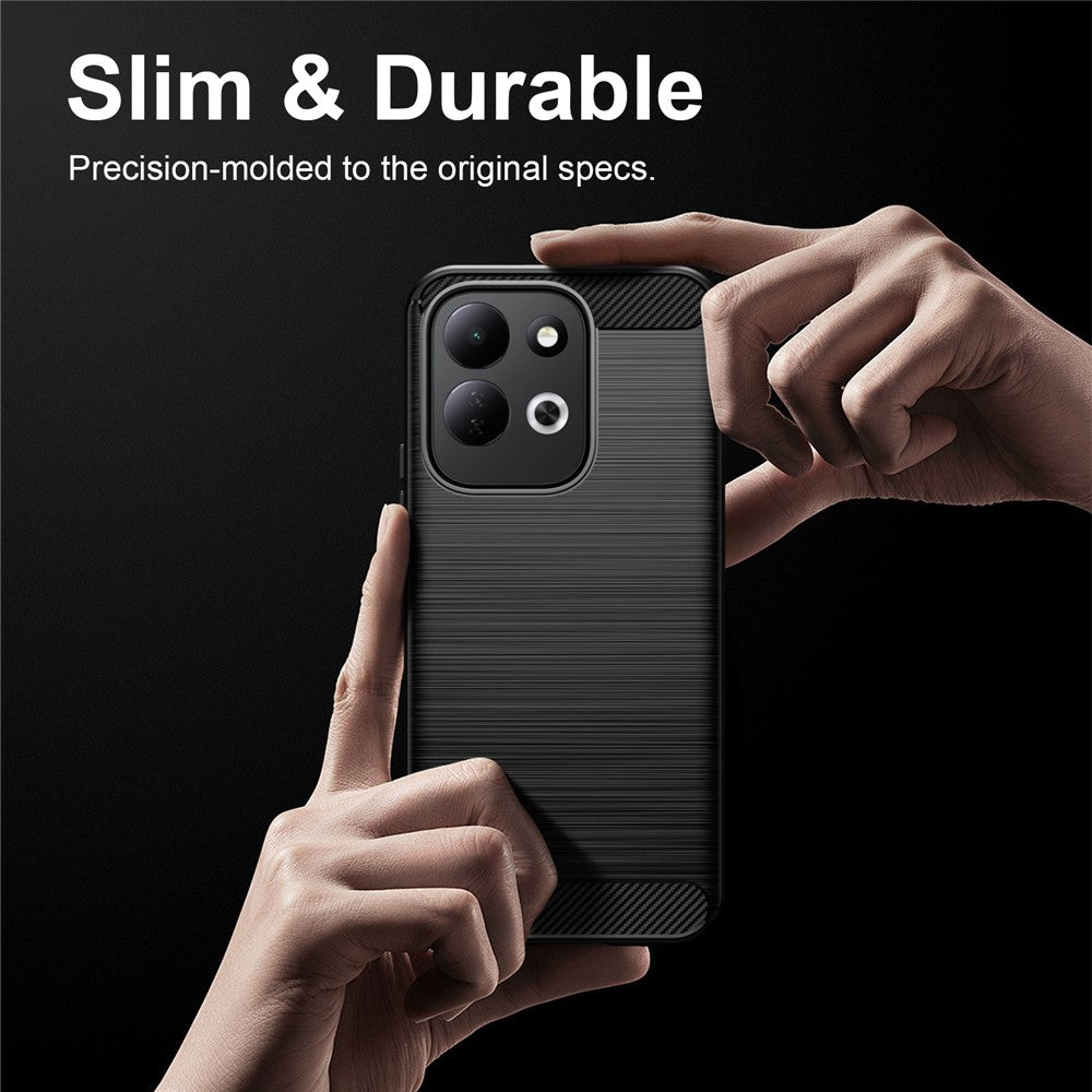 Ovitek za Xiaomi Redmi 17 5G / 17 4G, Techsuit, Karbon, Črn