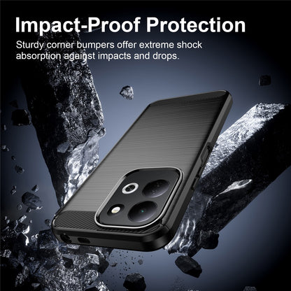 Ovitek za Xiaomi Redmi 17 5G / 17 4G, Techsuit, Karbon, Črn