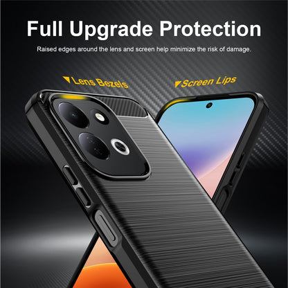 Ovitek za Xiaomi Redmi 17 5G / 17 4G, Techsuit, Karbon, Črn