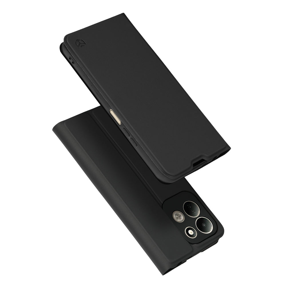 Ovitek za Xiaomi Redmi 17 5G / 17 4G, Techsuit, Magskin Book, Črn