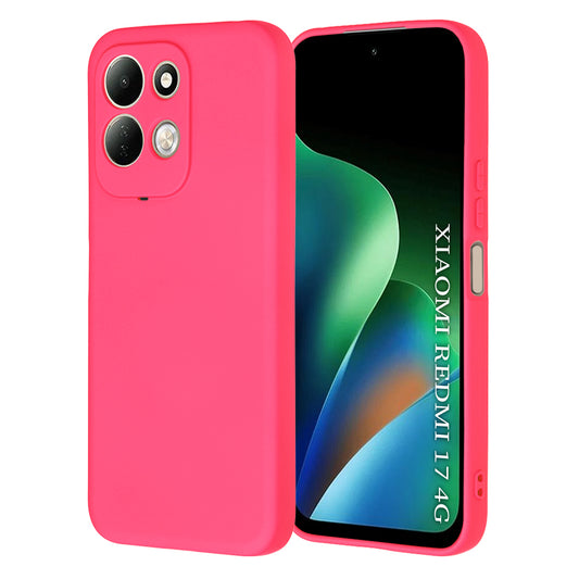 Ovitek za Xiaomi Redmi 17 5G / 17 4G, Techsuit, SoftFlex, temno roza