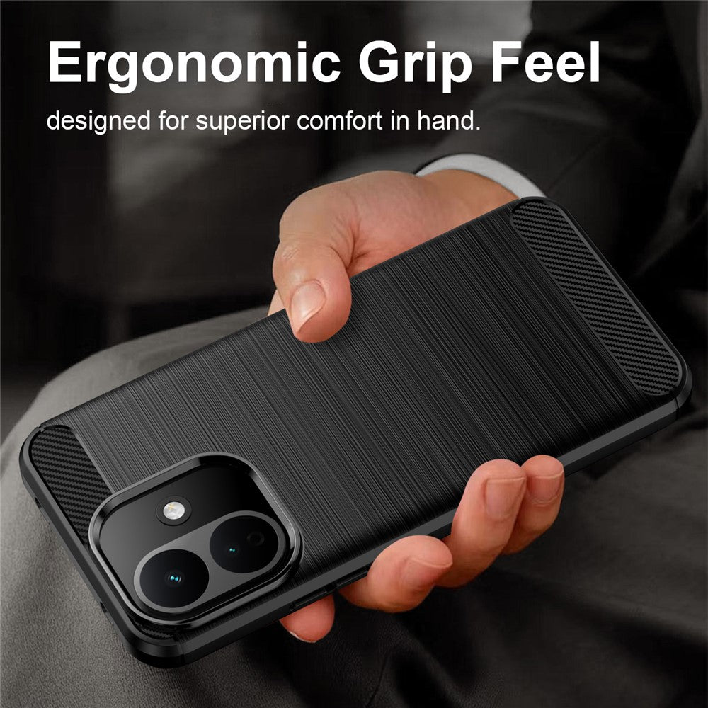 Case for Xiaomi Redmi 17C 5G, Techsuit, Carbon, Black
