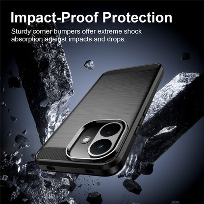Case for Xiaomi Redmi 17C 5G, Techsuit, Carbon, Black