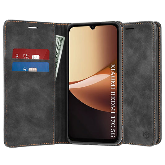Ovitek za Xiaomi Redmi 17C 5G, Techsuit, Confy, Črn