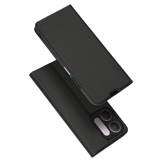 Ovitek za Xiaomi Redmi 17C 5G, Techsuit, Magskin Book, Črn