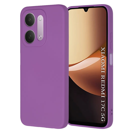 Ovitek za Xiaomi Redmi 17C 5G, Techsuit, SoftFlex, vijoličen