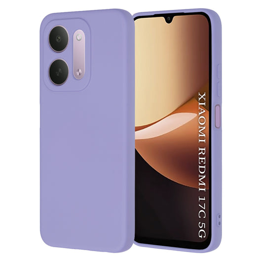 Ovitek za Xiaomi Redmi 17C 5G, Techsuit, SoftFlex, svetlo vijoličen
