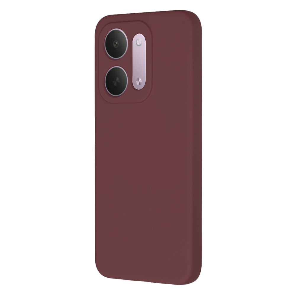 Ovitek za Xiaomi Redmi 17C 5G, Techsuit, SoftFlex, bordo