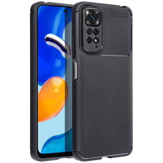 Ovitek za Xiaomi Poco C65 / Redmi 13C, OEM, Carbon Premium, Črn