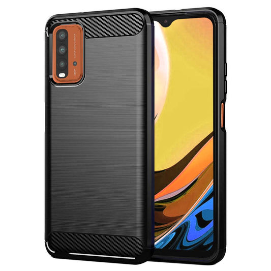 Ovitek za Xiaomi Redmi 9 Power / 9T, Techsuit, Karbon, Črn