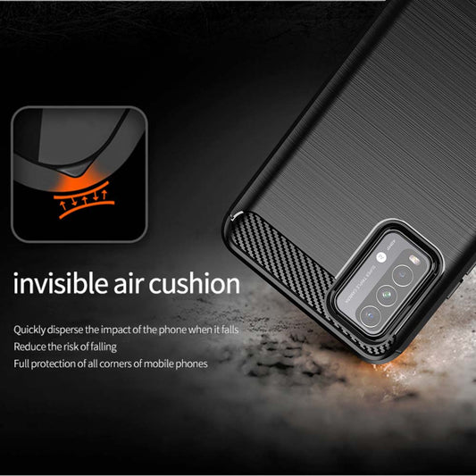 Ovitek za Xiaomi Redmi 9 Power / 9T, Techsuit, Karbon, Črn